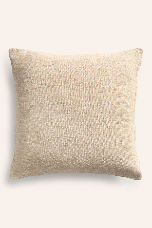 Womensecret Arga cushion cover in beige linen and cotton Bež