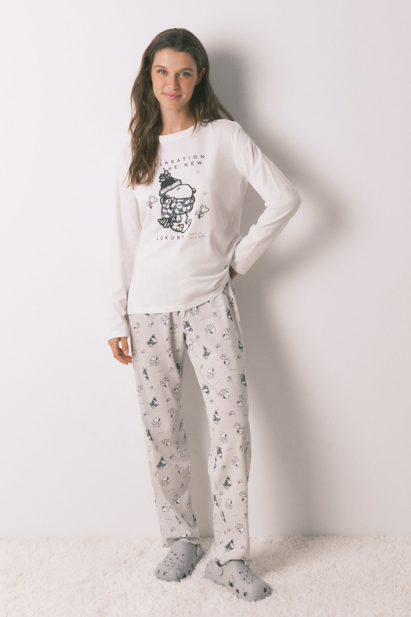 Women'secret 100% cotton Snoopy long pyjamas