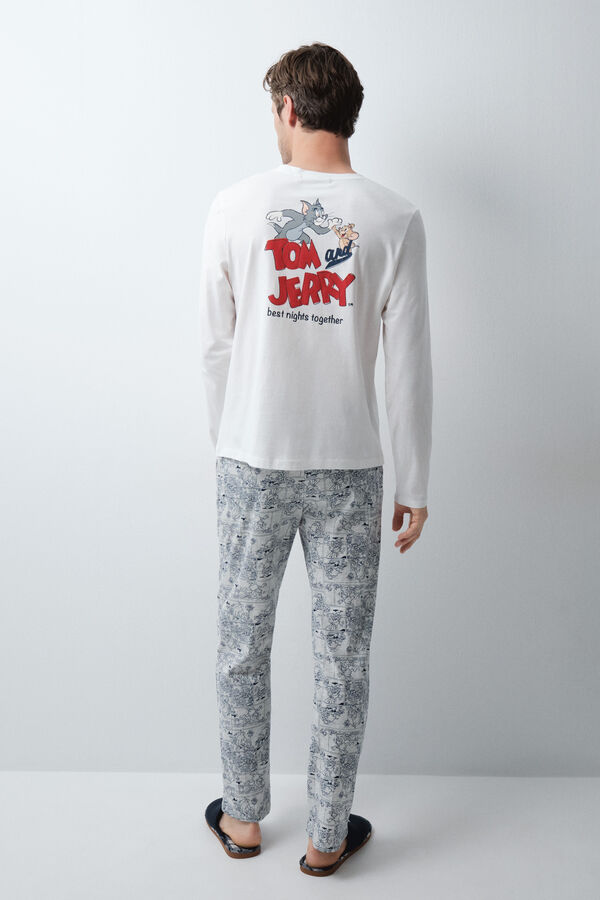 Women'secret Tom & Jerry cotton long pyjamas beige
