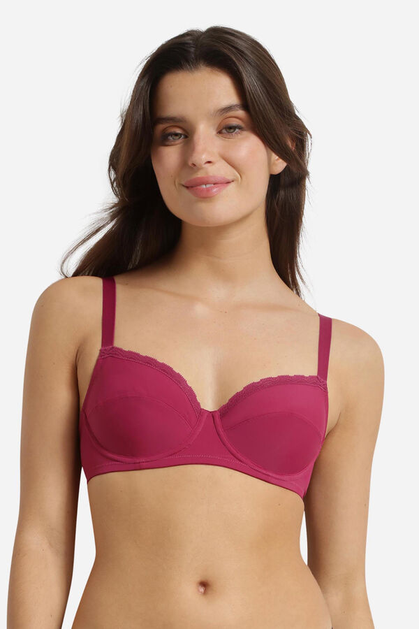DIM Underwired support bra pink