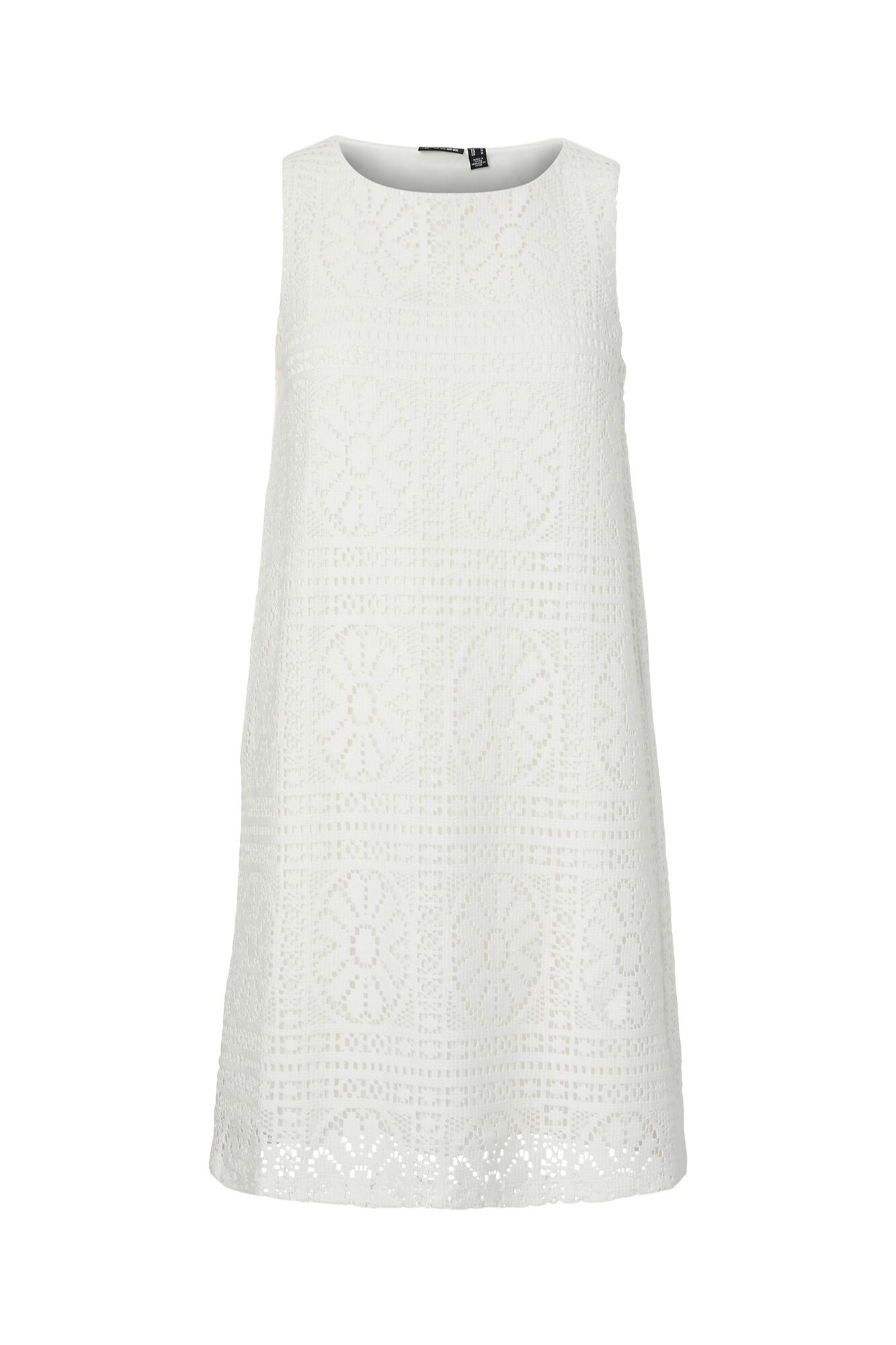 Pieces Mini-Kleid mit Lochmuster