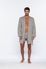 Punto Blanco Bata corta hombre gris