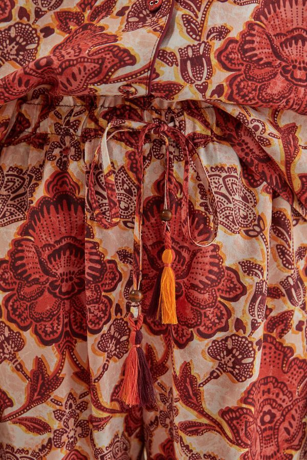 Womensecret Pyjama chemise long imprimé marron