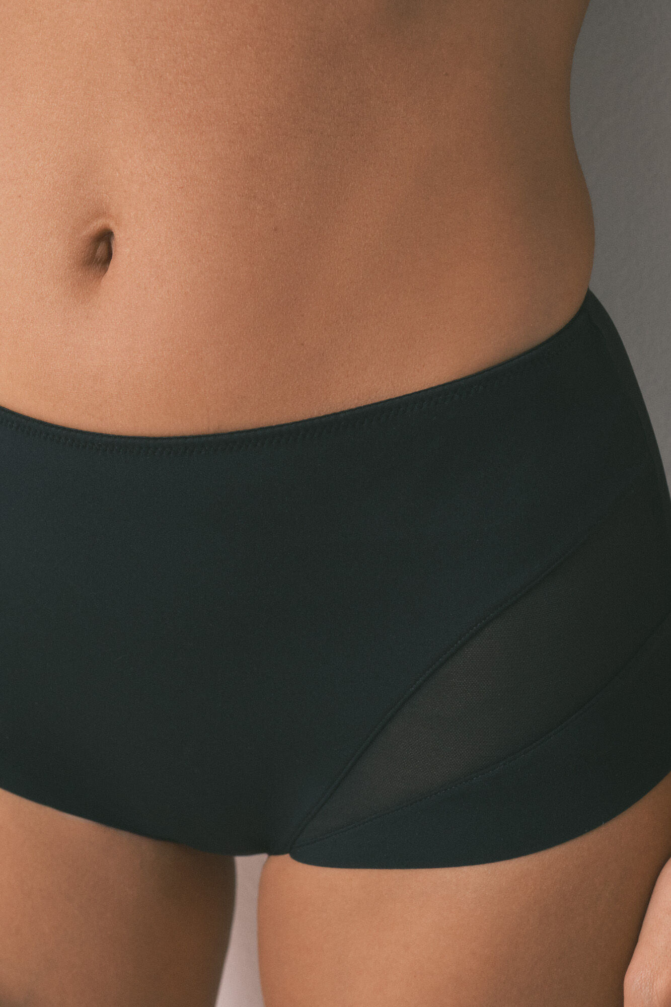 Women'secret Visoke crne steznik gaćice