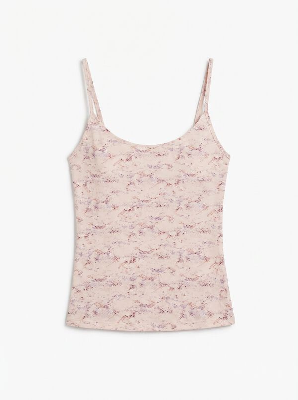 Women'secret Majica sa fiksnom korpom i printom zmijske kože Print