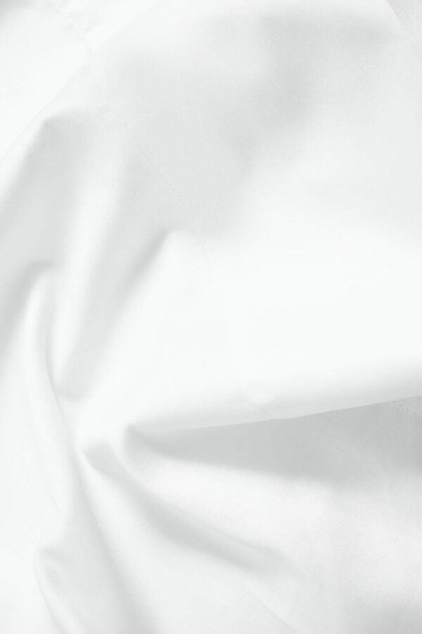 Womensecret Lençol algodão cetim. Cama 135-140 cm. branco