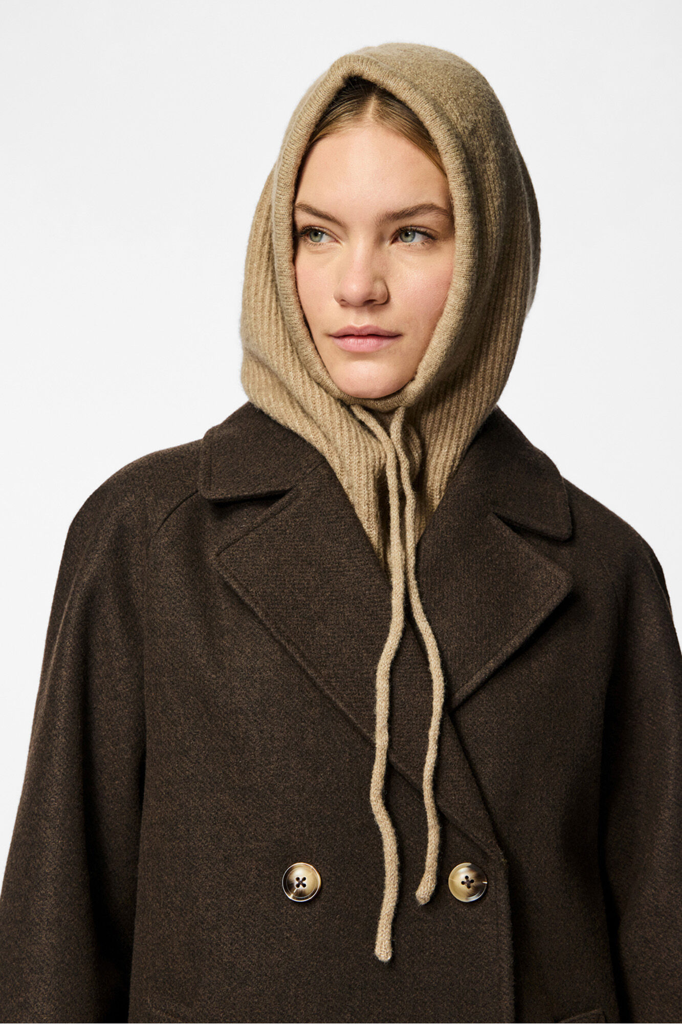 Pieces Basic gerippte Sturmhaube