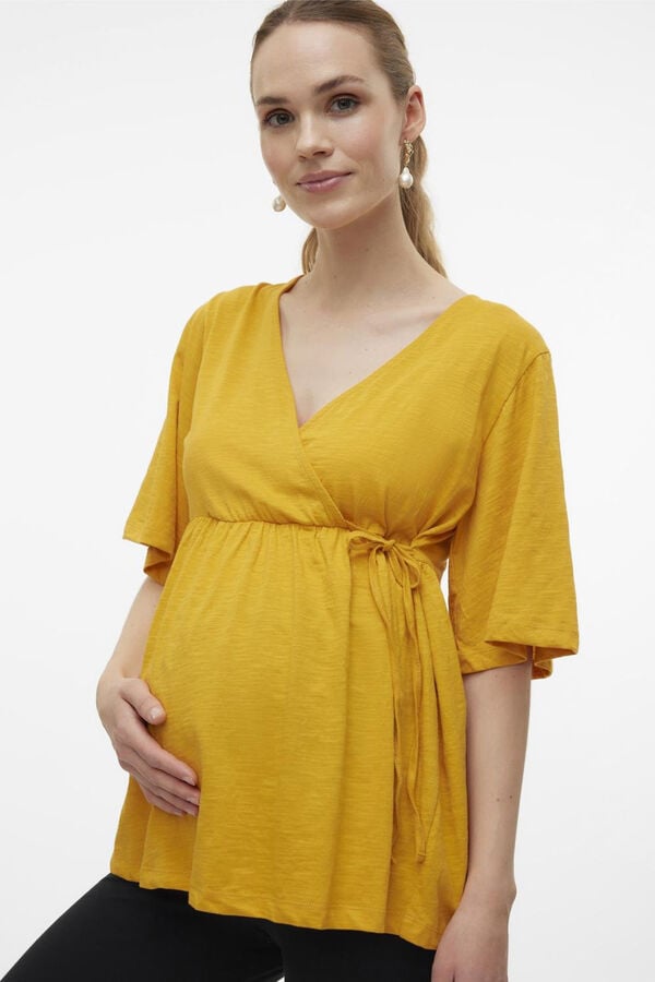 Womensecret Short-sleeved maternity and nursing top  rouge