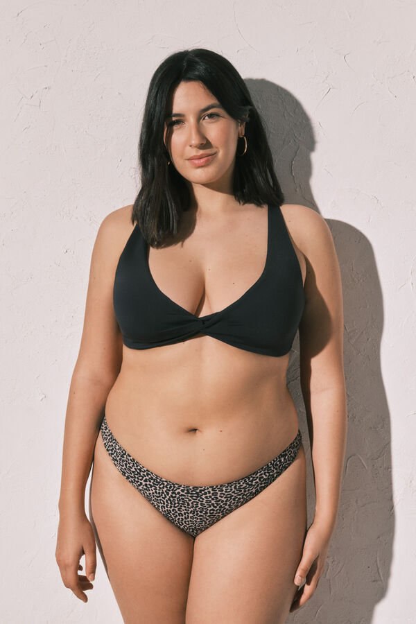 Women'secret Black halterneck bikini top black