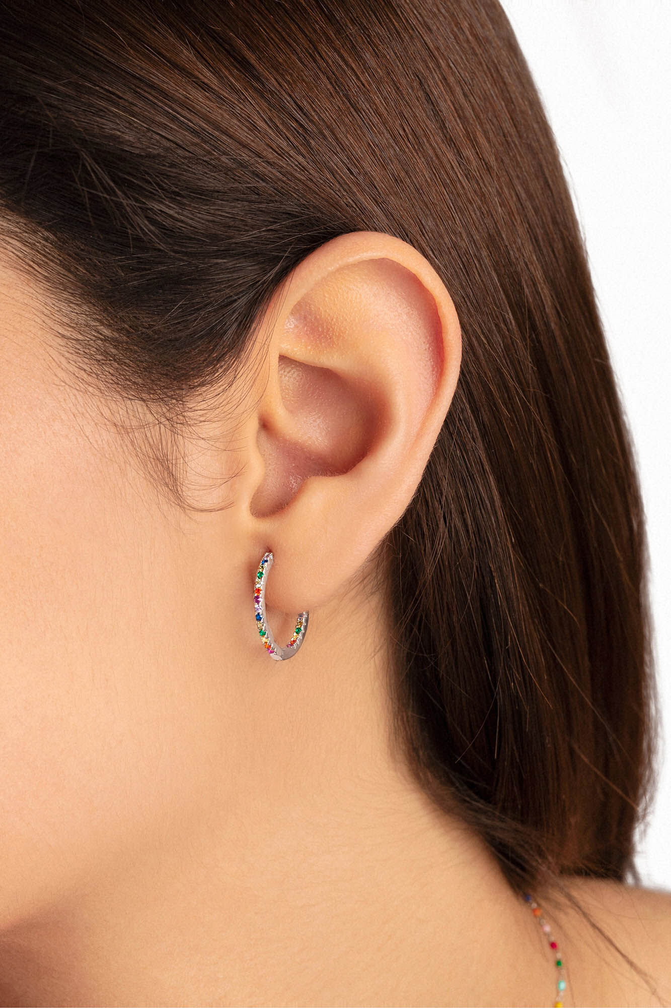 Singularu Ohrringe Gleam Colors Silber