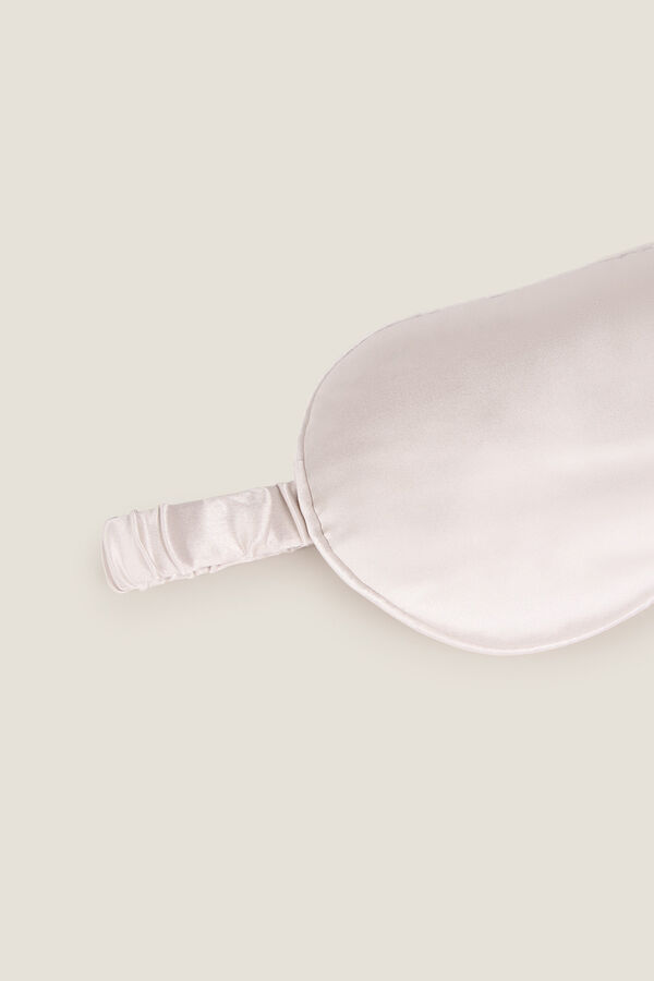 Textura Schlafmaske aus Seide Braun