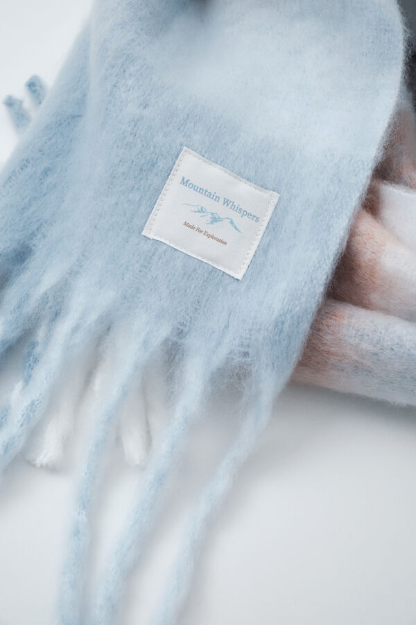 Women'secret Foulard &agrave; carreaux en mohair beige
