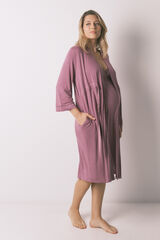 Women'secret Pink maternity belted robe pink