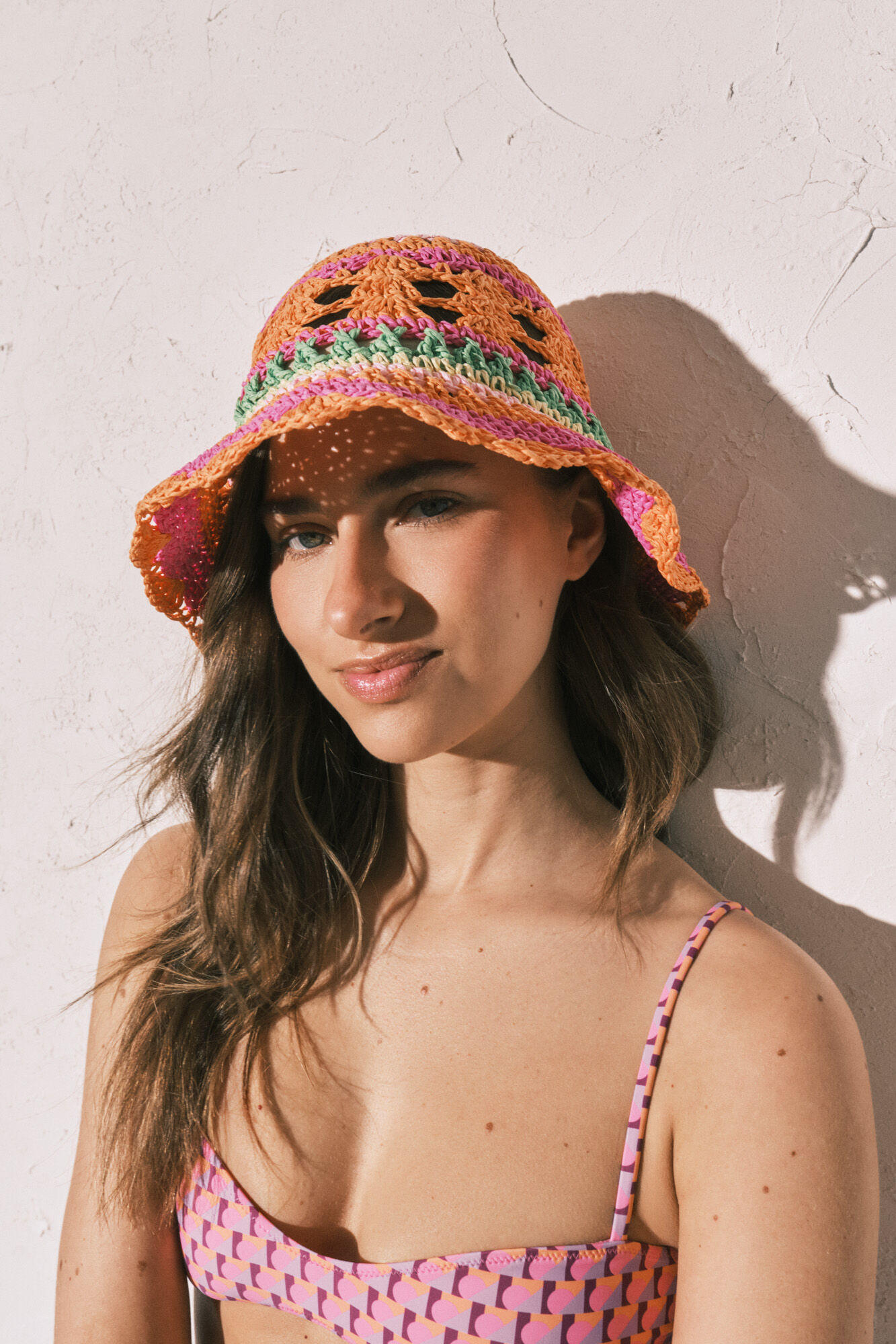Women'secret Chapeau bob en crochet multicolore