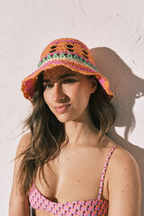 Women'secret Multicoloured crochet bucket hat printed