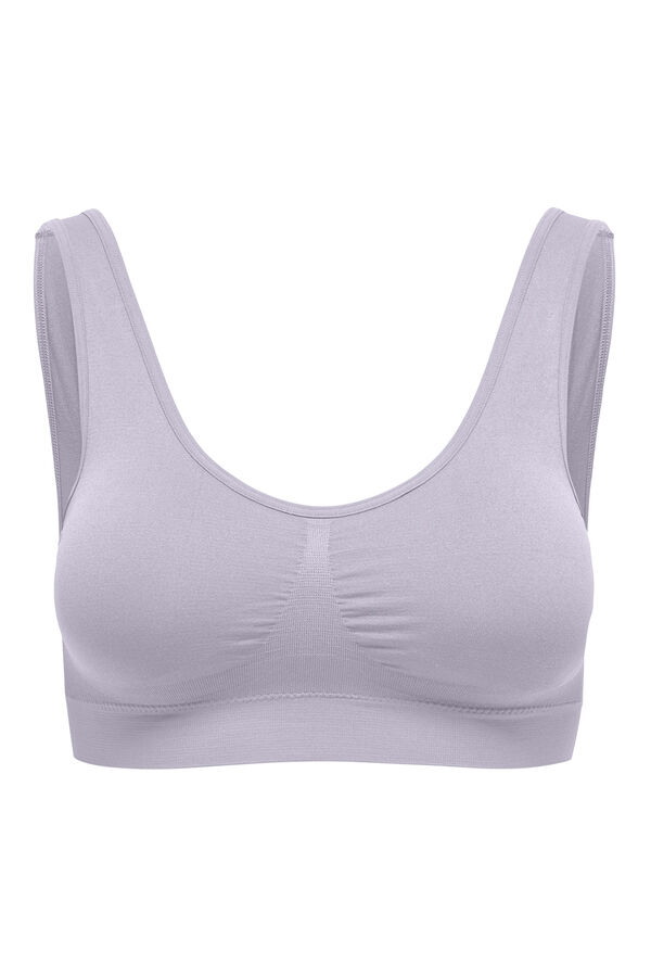 Only Play Soutien desportivo sem costura com estampa de borboleta. rosa