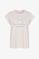 Penti Camiseta manga corta serigraf&iacute;a beige