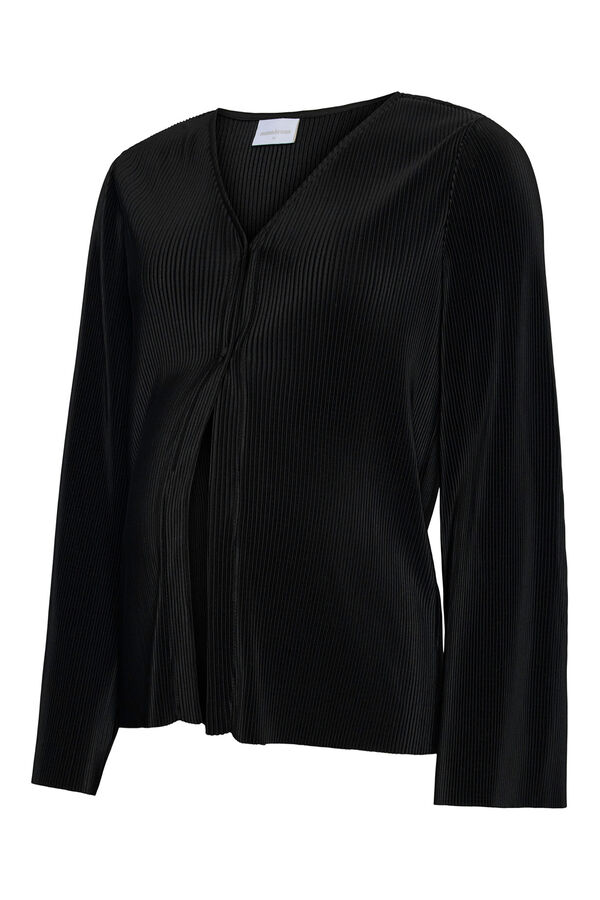 Mamalicious Top de maternity e amamentação de manga comprida  preto