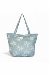 De La Mur Bolsa Grande Cremallera Fons azul