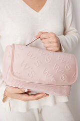 Womensecret Large hanging toiletry bag pink logo pink