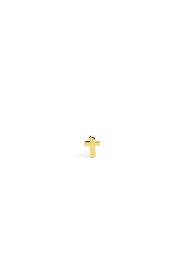 Womensecret Gold Mini Cross Single Earring imprimé