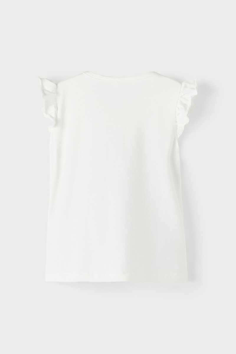Womensecret Ärmelloses Shirt für Mädchen mit Einhorn Weiß