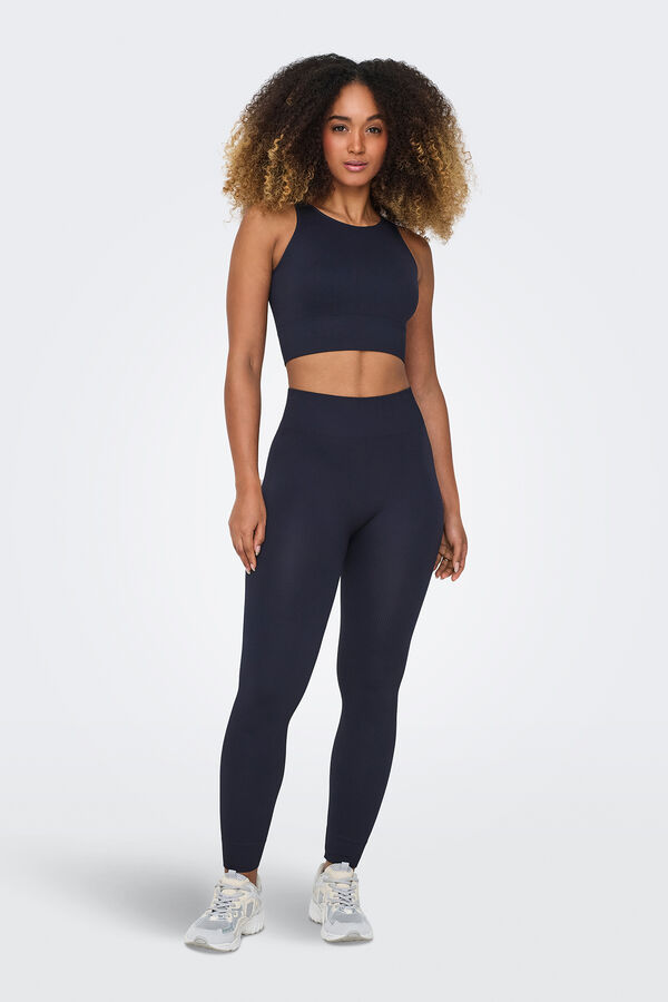 Only Play Suti&atilde; esportivo sem costura azul