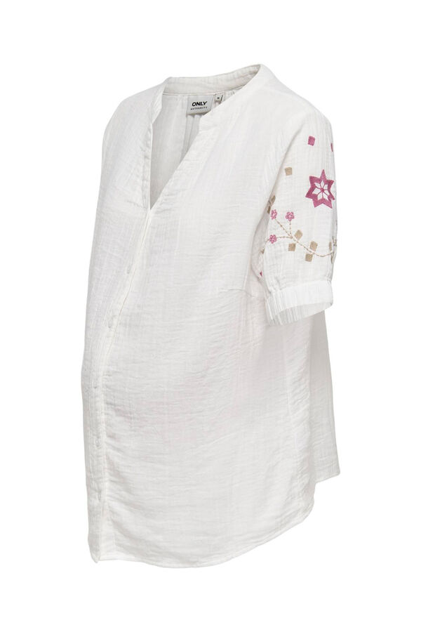 Womensecret Embroidered maternity blouse white