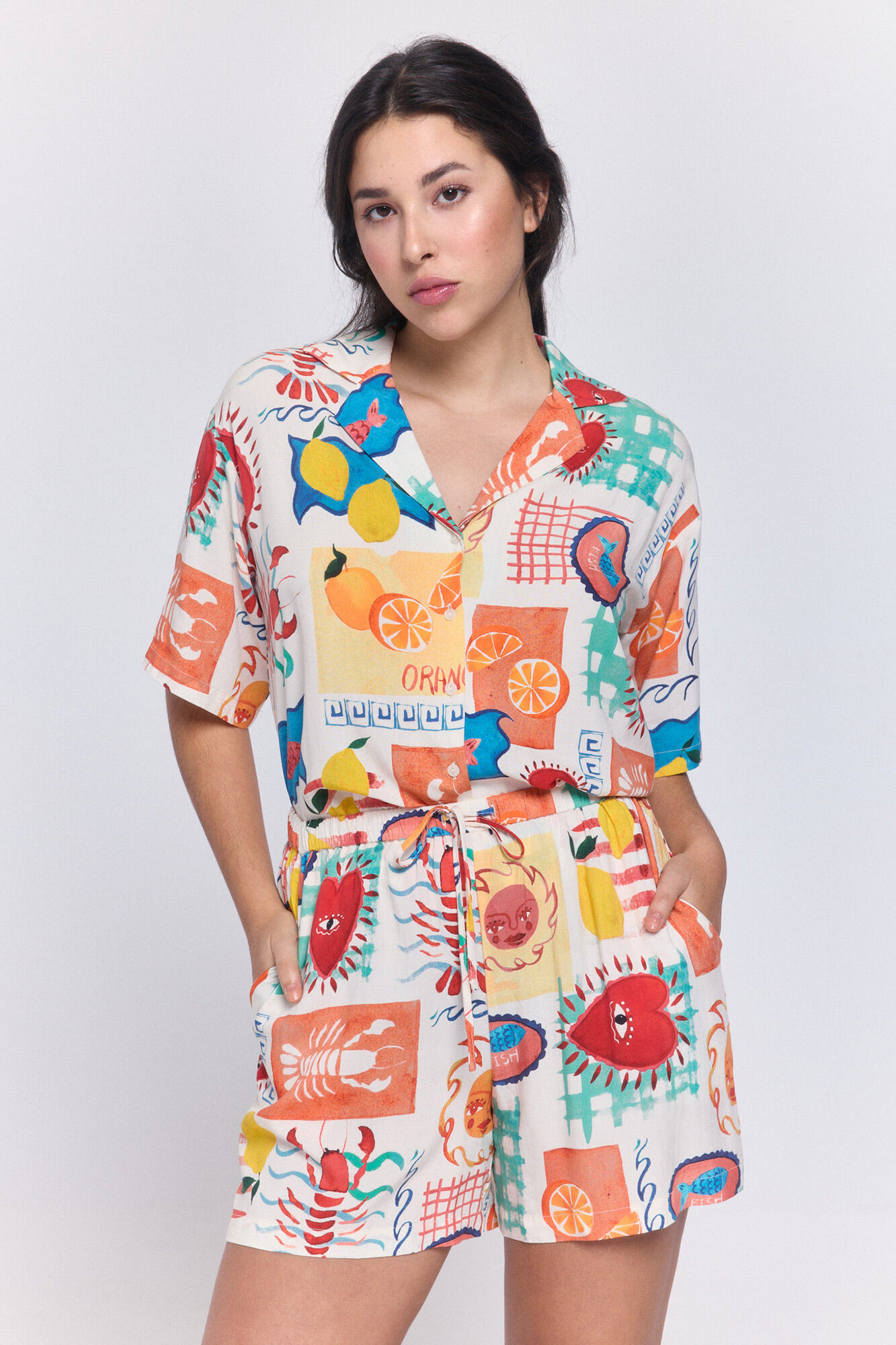 Pieces ECOVERO&trade; Viskose-Skort