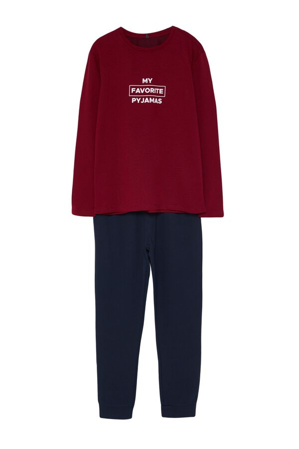 Trendyol Comfortable Knitted Pyjama Set printed