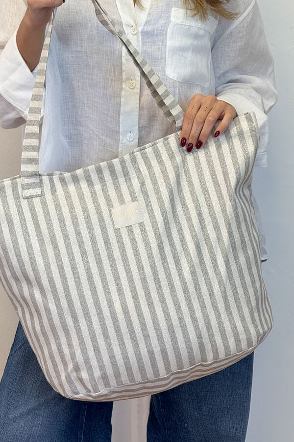 De La Mur Bolsa Grande Cremallera Lugris gris