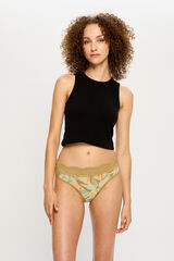 Modibodi Braga Menstrual Encaje Alta Bambú Flujo Abundante Bellbird estampado