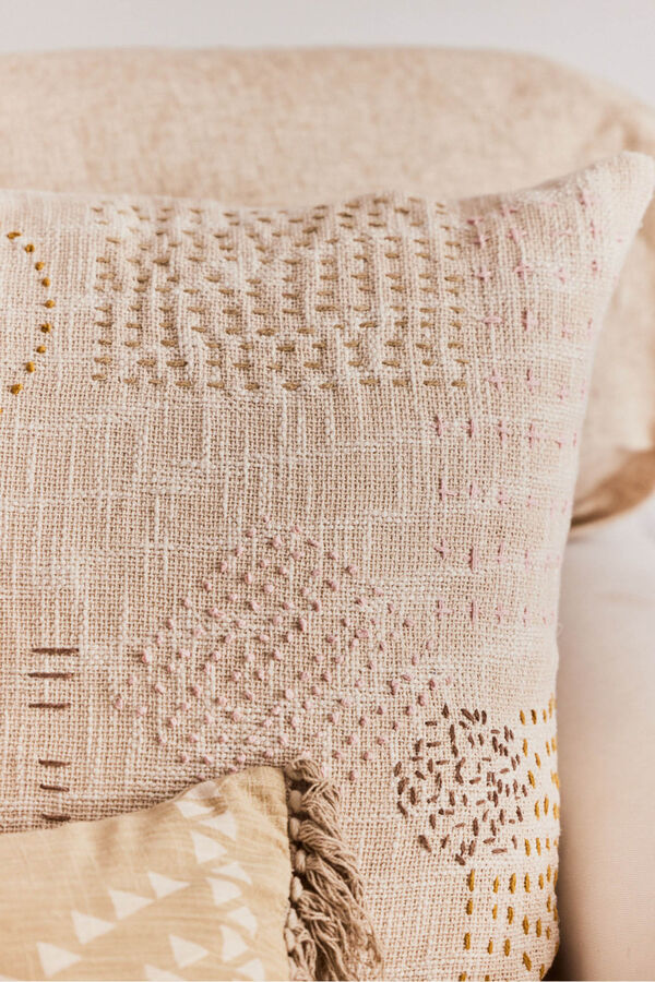 Womensecret Cova embroidered cushion cover Žuta