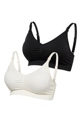 Mamalicious Cotton maternity bra white