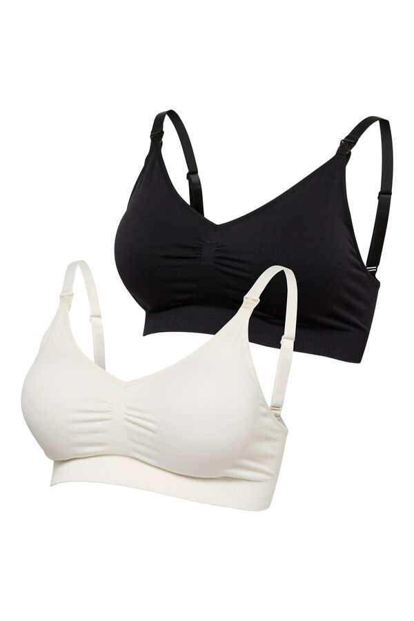 Mamalicious Cotton maternity bra white