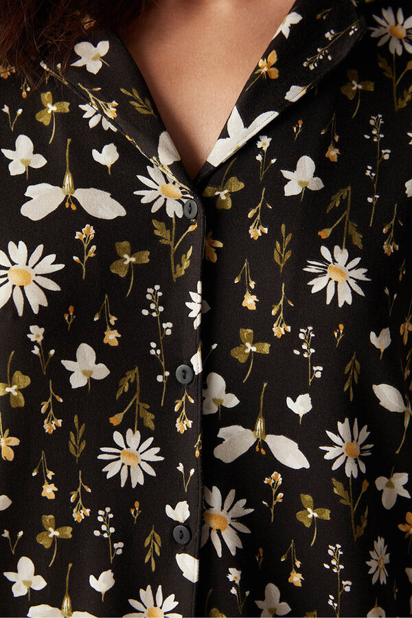 Penti Long pyjamas with floral details noir