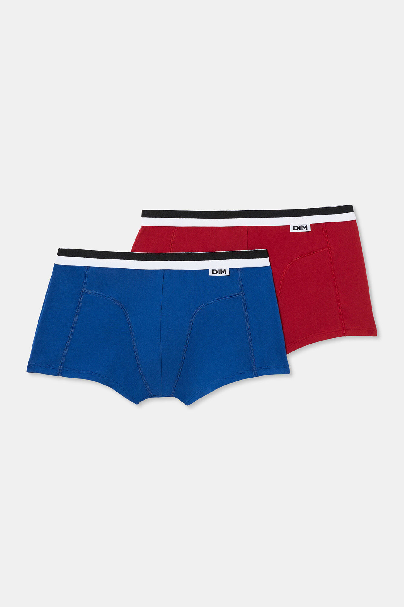 DIM Pacote de 2 boxers masculinos de algod&atilde;o el&aacute;stico