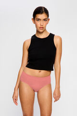 Modibodi Cueca Menstrual de Algod&atilde;o Org&acirc;nico Fluxo Abundante Roxo rosa