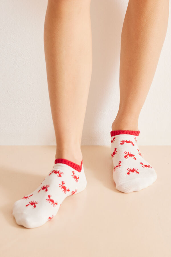 Womensecret 3-pack sea short socks printed