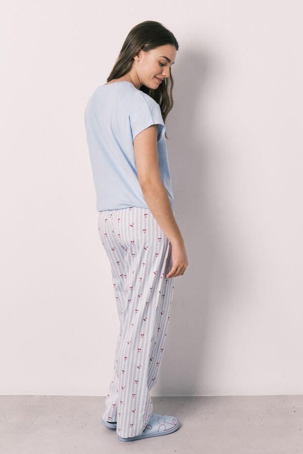 Women'secret Pyjama long &agrave; manches courtes en coton Mickey bleu
