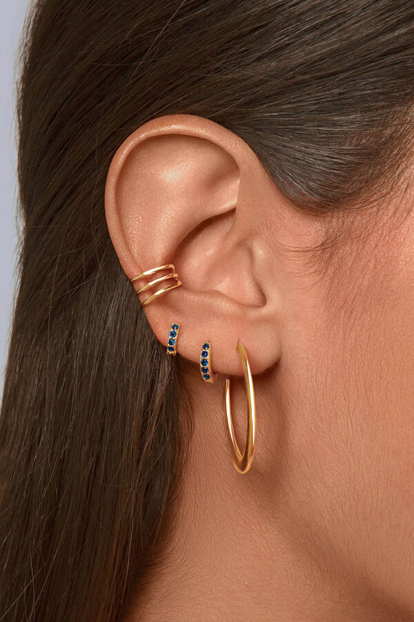 Womensecret Golden Hoop Cenit earrings Žuta