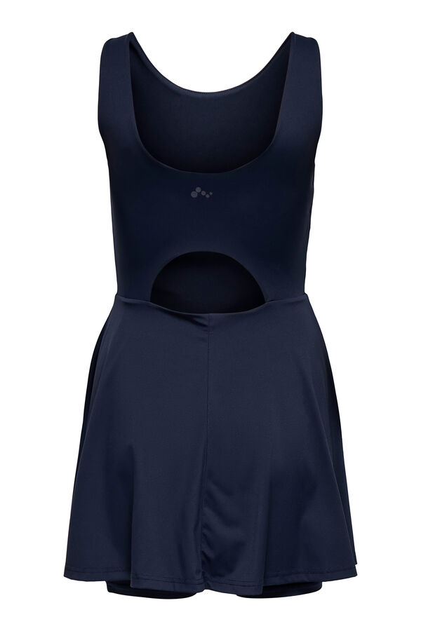 Only Play Vestido de tenis corto tejido t&eacute;cnico  azul