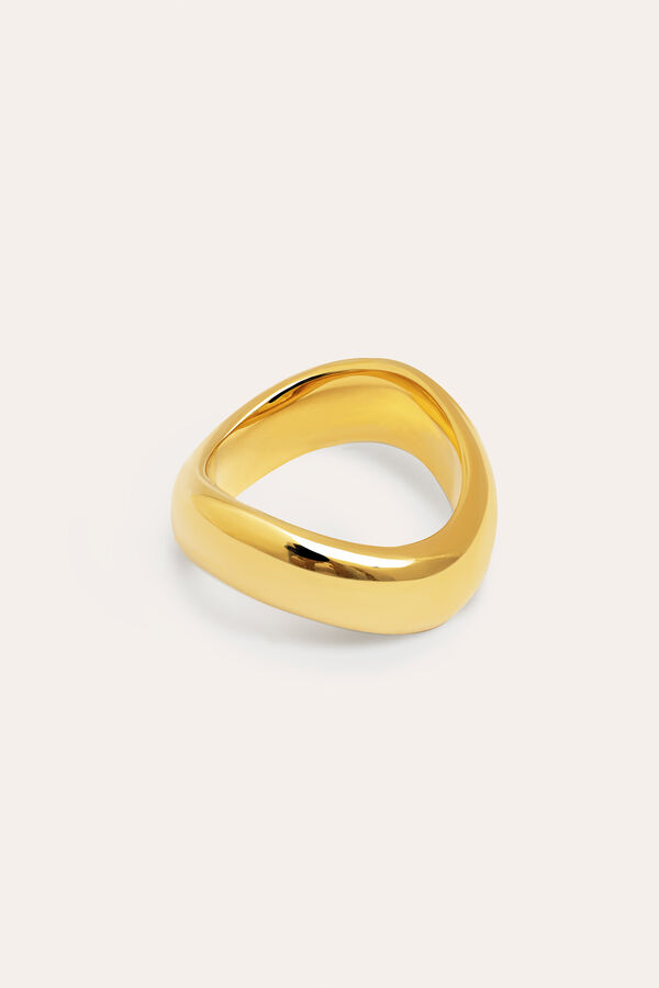 Tina-Ring aus vergoldetem Stahl | Damenringe | WomenSecret