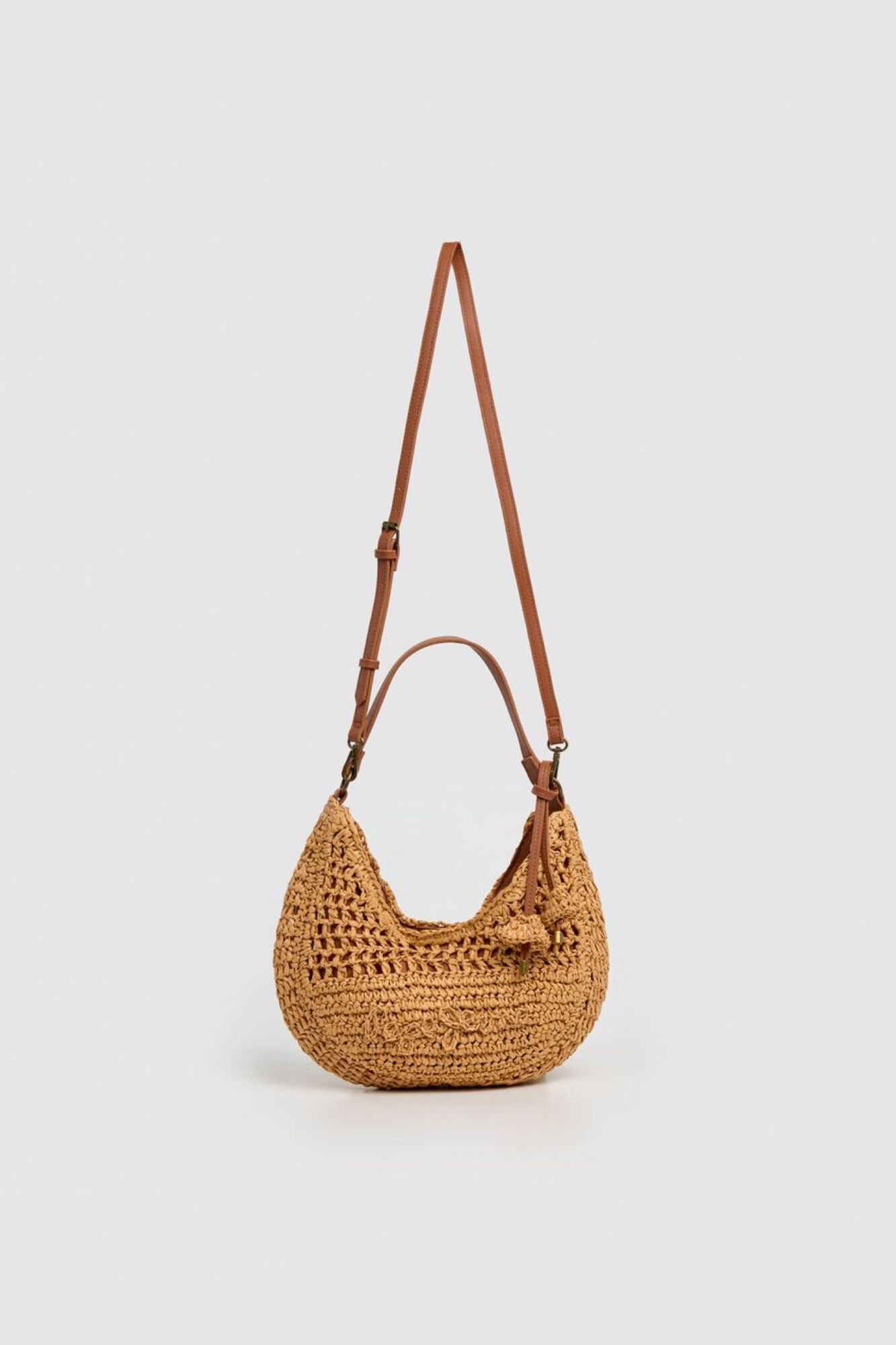Pepe Jeans Bolso bandolera rafia y asas