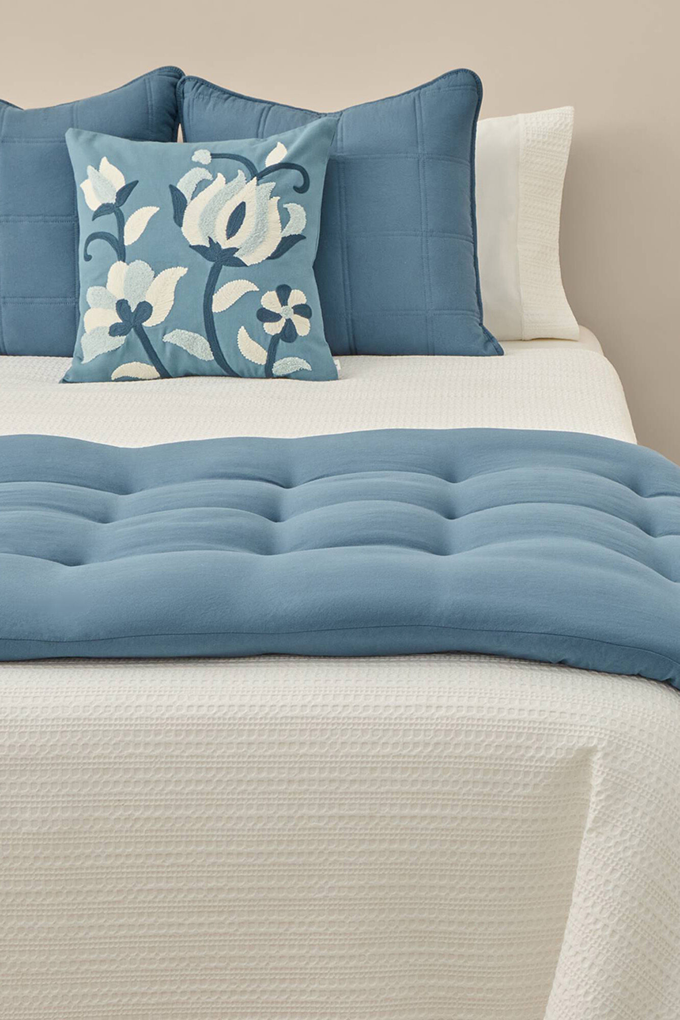 Textura Topper acolchado cuadros