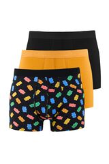Trendyol Pack 3 boxers lisos de algod&oacute;n gris