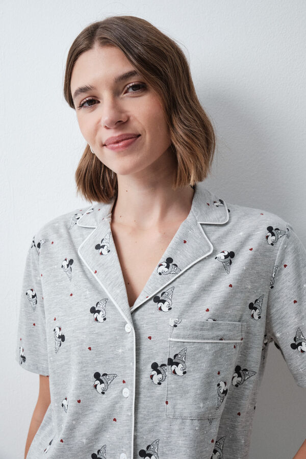 Women'secret Mickey cotton short sleeve classic pyjamas grey