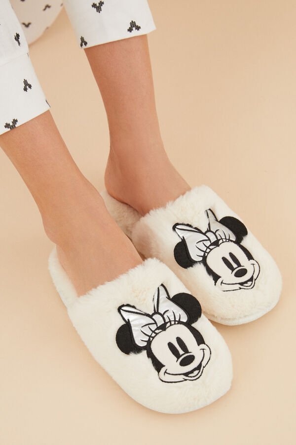 Womensecret Chinelos Minnie Mouse bege