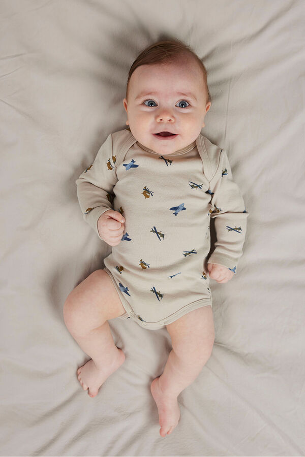 Name it Set de 3 bodies de bebe beige