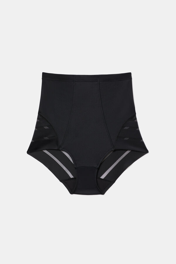 DIM Calcinha de alta redu&ccedil;&atilde;o Diams Control preto